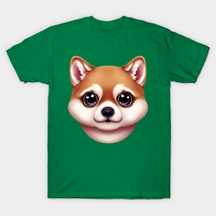 Shiba Inu Expressive Portrait T-Shirt